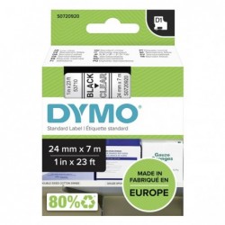 Dymo oryginalny taśma do drukarek etykiet, Dymo, 53710, S0720920, czarny druk/przezroczysty podkład, 7m, 24mm, D1 - 1