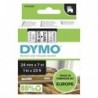 Dymo oryginalny taśma do drukarek etykiet, Dymo, 53713, S0720930, czarny druk/biały podkład, 7m, 24mm, D1 - 1
