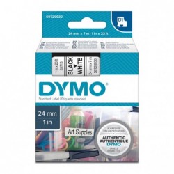 Dymo oryginalny taśma do drukarek etykiet, Dymo, 53713, S0720930, czarny druk/biały podkład, 7m, 24mm, D1 - 2