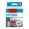 Dymo oryginalny taśma do drukarek etykiet, Dymo, 53717, S0720970, czarny druk/czerwony podkład, 7m, 24mm, D1 - 2