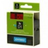 Dymo oryginalny taśma do drukarek etykiet, Dymo, 53717, S0720970, czarny druk/czerwony podkład, 7m, 24mm, D1 - 3