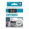 Dymo oryginalny taśma do drukarek etykiet, Dymo, 53721, S0721010, biały druk/czarny podkład, 7m, 24mm, D1 - 2