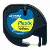Dymo oryginalny taśma do drukarek etykiet, Dymo, 59423, S0721620, czarny druk/żółty podkład, 4m, 12mm, LetraTag taśma plastikow 