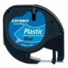 Dymo oryginalny taśma do drukarek etykiet, Dymo, S0721650, czarny druk/niebieski podkład, 4m, 12mm, LetraTag taśma plastikowa - 