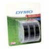 Dymo oryginalny taśma do drukarek etykiet, Dymo, S0847730, czarny podkład, 3m, 9mm, 3D, 1 blister/3 szt - 1