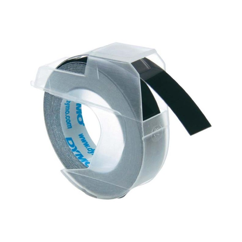 Dymo oryginalny taśma do drukarek etykiet, Dymo, S0898130, czarny podkład, 3m, 9mm, opakowanie 10 szt, 3D - 1