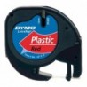 Dymo oryginalny taśma do drukarek etykiet, Dymo, 91203, S0721630, czarny druk/czerwony podkład, 4m, 12mm, LetraTag taśma plasti 