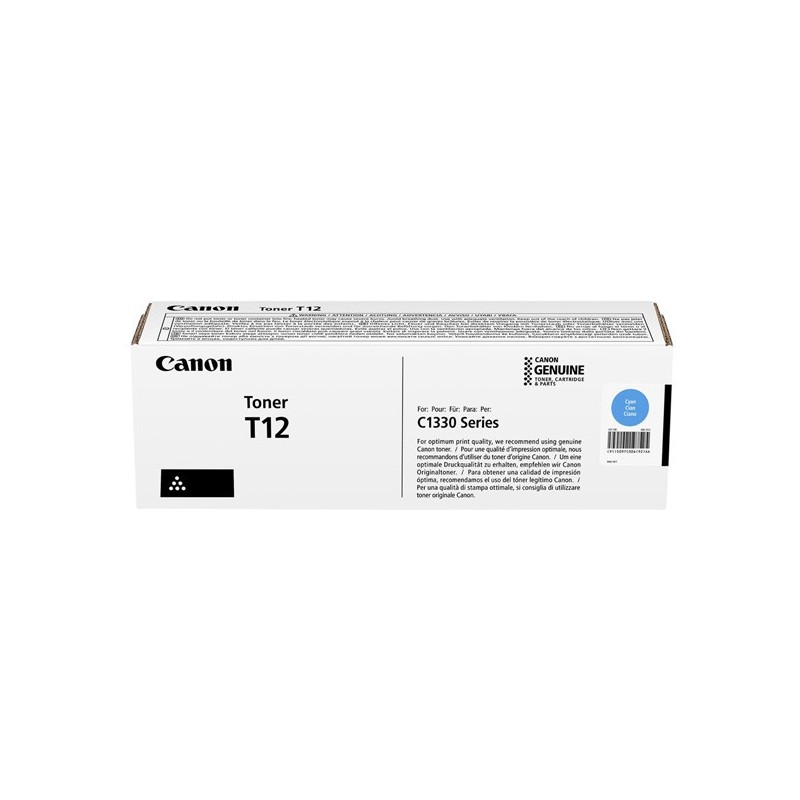 Canon oryginalny toner T12, cyan, 5300s, 5097C006, Canon i-SENSYS X C1333, O - 1