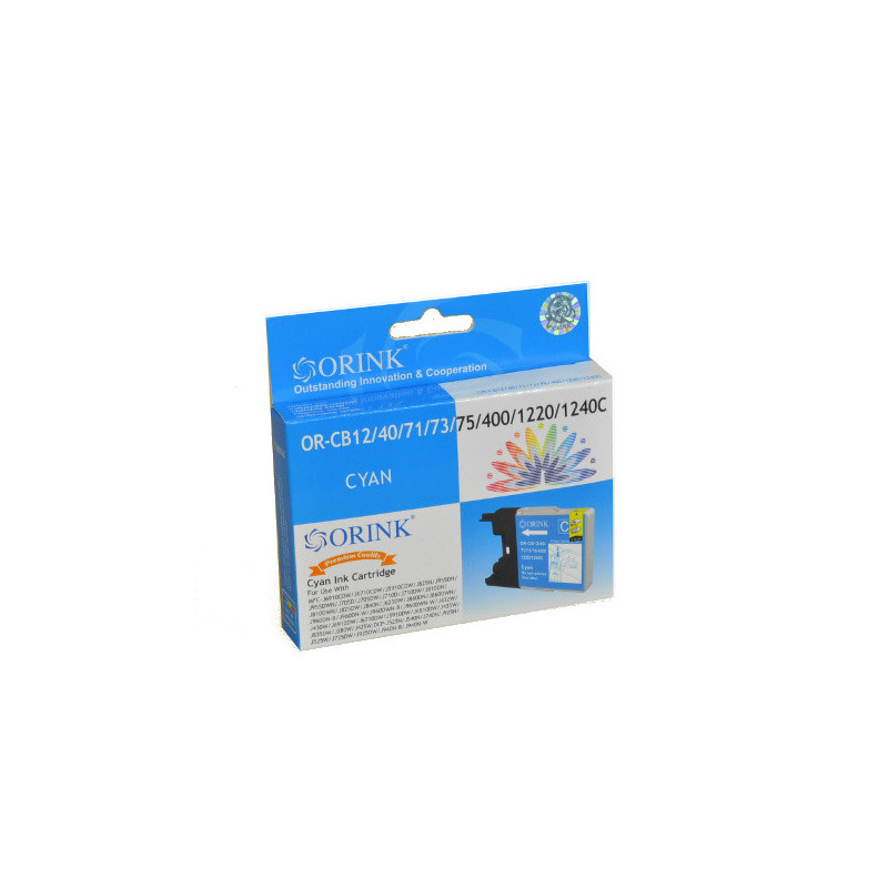 ORINK Tusz LC1240C do drukarek Brother MFCJ6910CDW / J825N / J432W | Cyan | 12ml. - 1