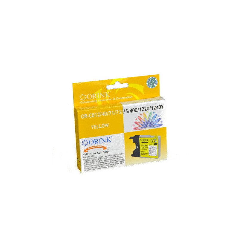 ORINK Tusz LC1240Y do drukarek Brother MFCJ6910CDW / J825N / J432W | Yellow | 12ml. - 1
