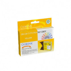 ORINK Tusz LC1280XLY do drukarek Brother MFCJ6510DW / J425W / DCP J525N | Yellow | 19ml. - 1