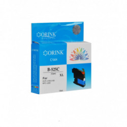 ORINK Tusz LC525XLC do drukarek Brother DCP J100 / DCP J105 / MFC J200 | Cyan | 15ml. - 1