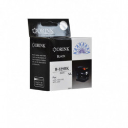 ORINK Tusz LC529XLBK do drukarek Brother DCP J100 / DCP J105 / MFC J200 | Black | 58ml. - 1