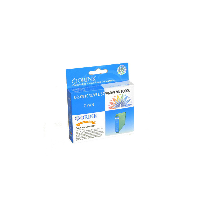 ORINK Tusz LC1000C do drukarek Brother DCP 130C / 560CN / MFC235C / 460CN | Cyan | 15ml. - 1