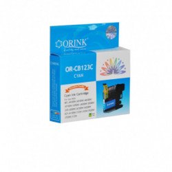 ORINK Tusz LC123C do drukarek Brother MFC J4410DW / DCP J4110DW | Cyan | 10ml. - 1