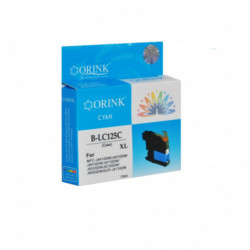 ORINK Tusz LC125C do drukarek Brother MFC J4410DW / DCP J4110DW | Cyan | 15ml. - 1