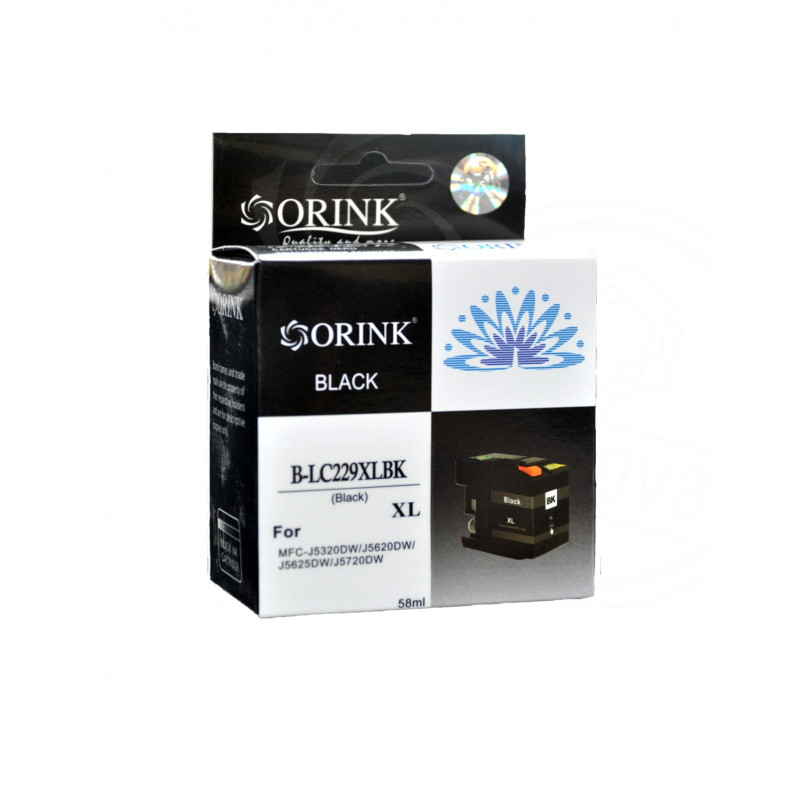 ORINK Tusz LC229XLBK do drukarek LC229XLBK Brother MFC J5320DW / J5620DW / J5625DW / MFC J5720DW | Black | 58ml. - 1