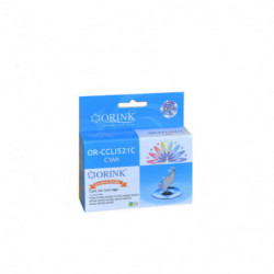ORINK Tusz CLI521C do drukarek Canon Pixma MP540 / MP620 / MX870 / IP3600 | Cyan | 10,5ml. - 1