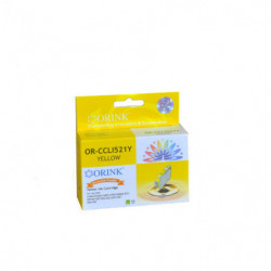 ORINK Tusz CLI521Y do drukarek Canon Pixma MP540 /  MP620 / MX870 / IP3600 | Yellow | 10,5ml. - 1