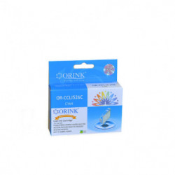 ORINK Tusz CLI526C do drukarek Canon 526 Pixma iP4850 / IX6550 / MG5150 / MX715 | Cyan | 10,5ml - 1