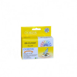 ORINK Tusz CLI526Y do drukarek Canon 526 Pixma iP4850 / IX6550 / MG5150 / MX715 | Yellow | 10,5ml. - 1
