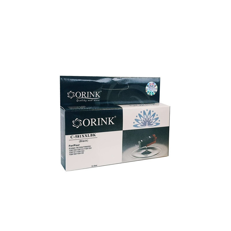 ORINK Tusz CLI581XXLBK do drukarek Canon Pixma TS6150 / TS8150 / TR7550 | Black| 12,5ml - 1