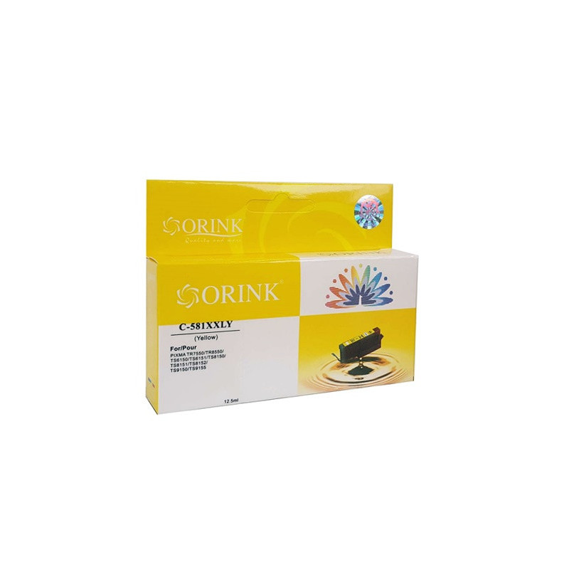 ORINK Tusz CLI581XXLY do drukarek Canon Pixma TS6150 / TS8150 / TR7550 | Yellow| 12,5ml - 1