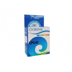 ORINK Tusz PG40BK do drukarek Canon Pixma iP1200 / iP1300 / iP2500 / MP140 / MP450 | Black | 18ml. - 1