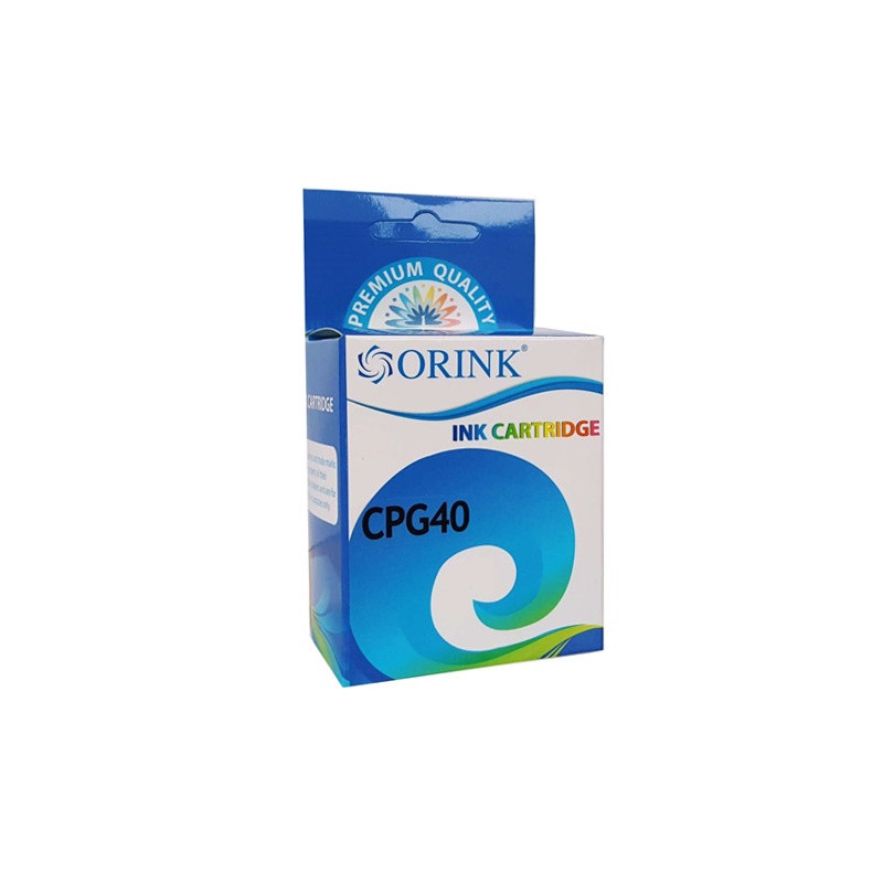 ORINK Tusz PG40BK do drukarek Canon Pixma iP1200 / iP1300 / iP2500 / MP140 / MP450 | Black | 18ml. - 1