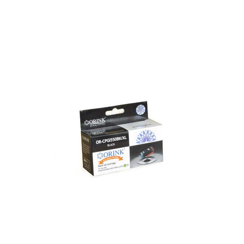 ORINK Tusz PGI550XLBK do drukarek Canon 550XL Pixma MG5450 / 6350 / iP7250 | Black | 23ml. - 1