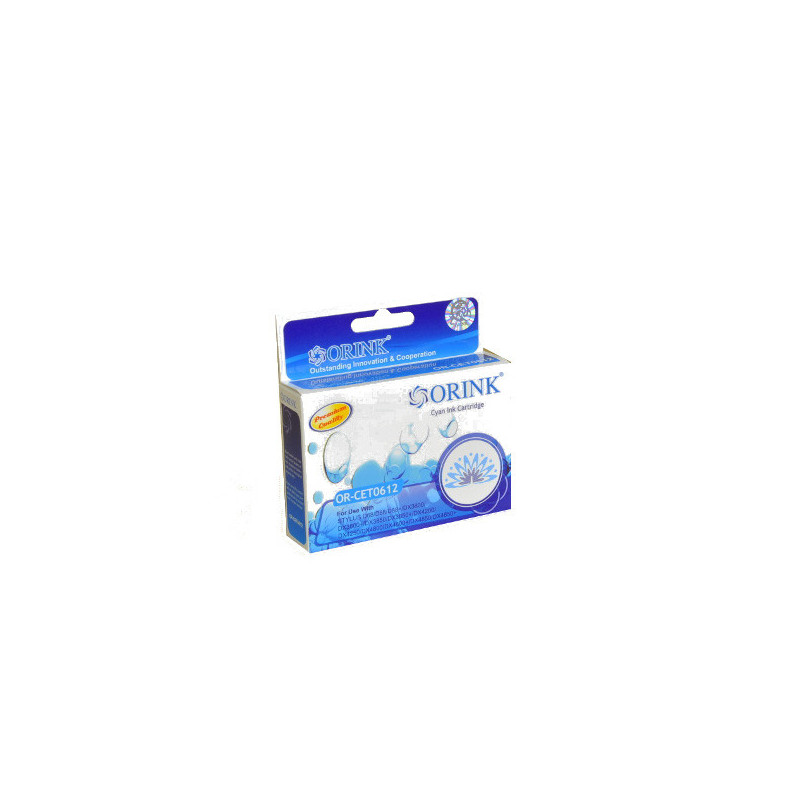 ORINK Tusz T0612 do drukarek Epson Stylus D68 / D88 / DX3800 / DX4200 | Cyan | 18,2ml. - 1