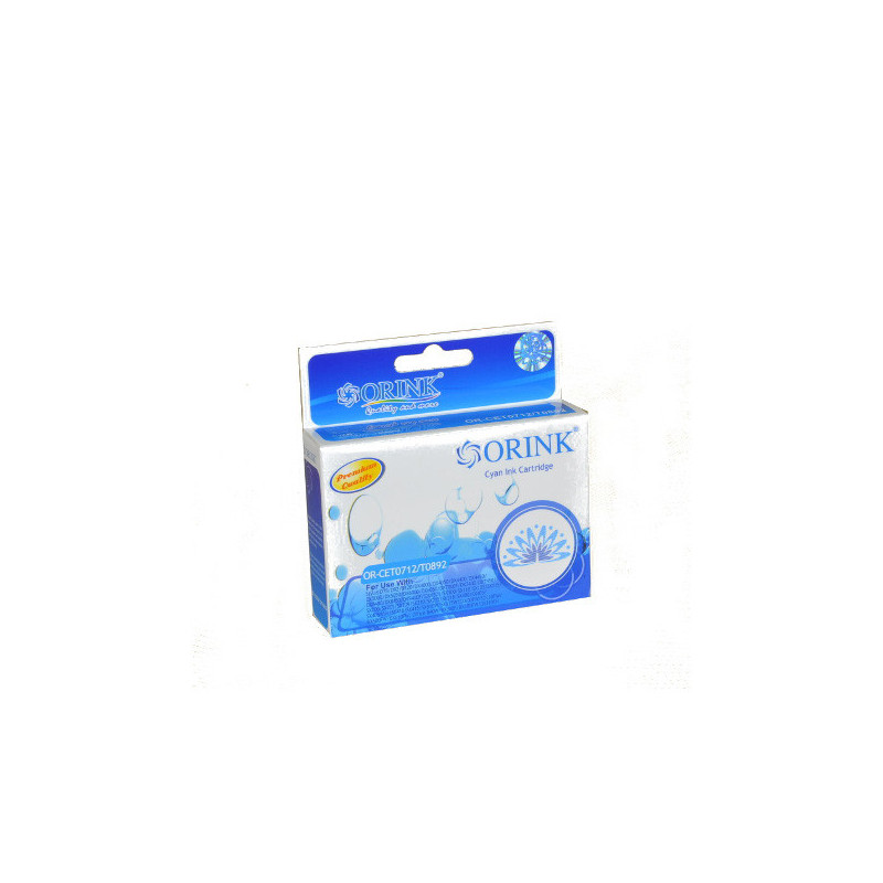 ORINK Tusz T0712 do drukarek Epson Stylus D120 / DX4000 / S20 / SX100  | Cyan | 13,5ml. - 1