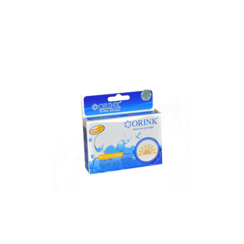 ORINK Tusz T0714 do drukarek Epson Stylus D120 / DX4000 / S20 / SX100 | Yellow | 13,5ml. - 1