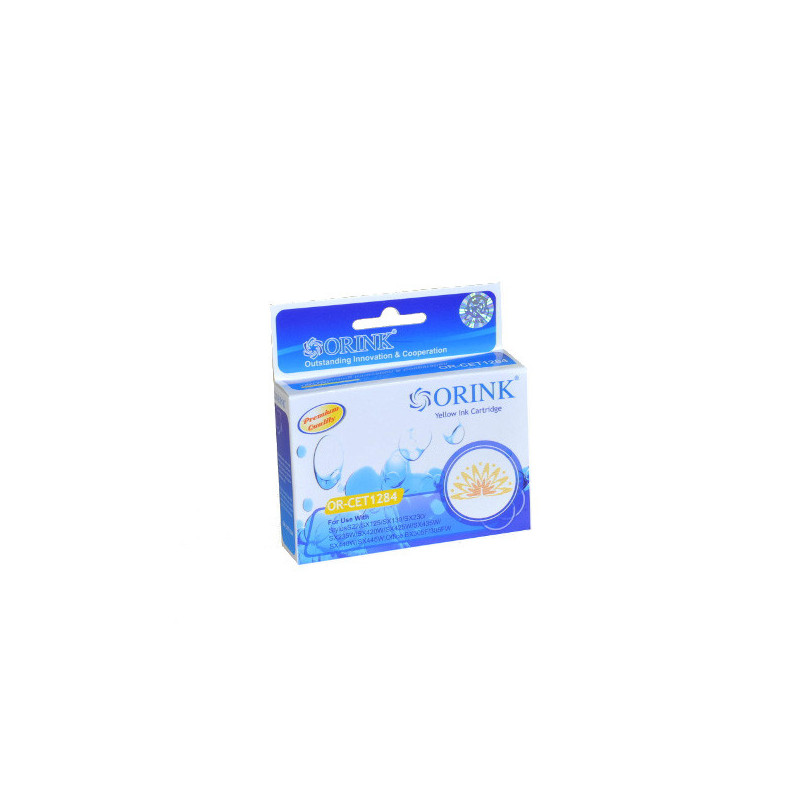 ORINK Tusz T1284 do drukarek Epson Stylus S22 / SX420W / Office BX305F | Yellow | 13ml. - 1