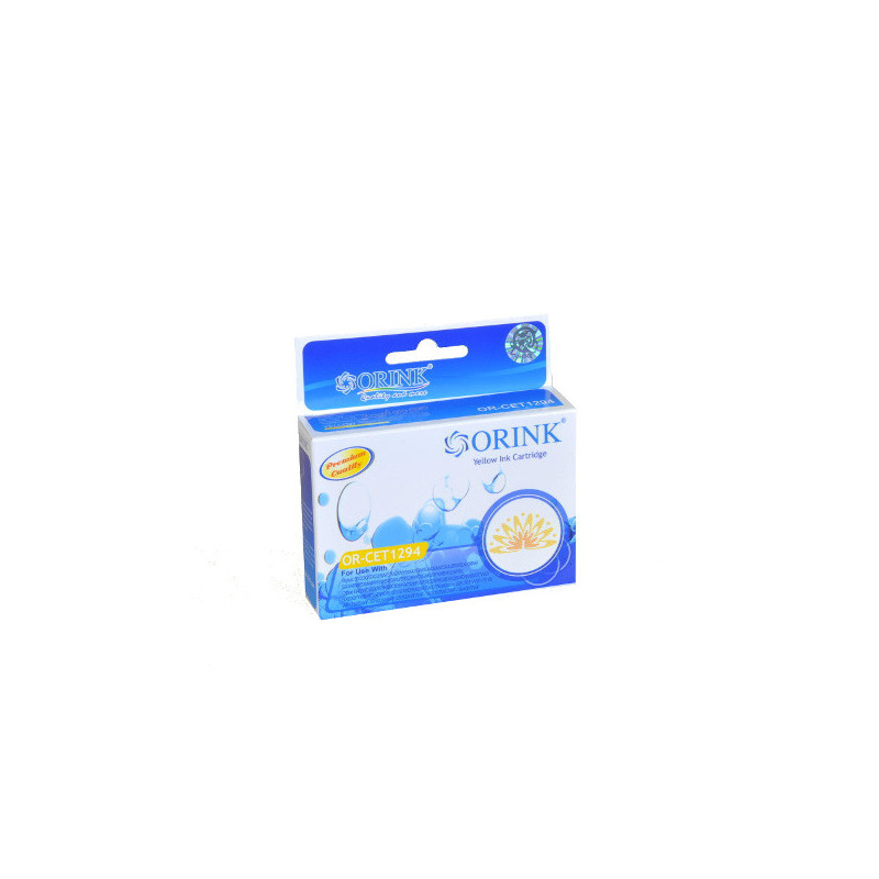 ORINK Tusz T1294 do drukarek Epson SX420W / Office BX305F / WF BX320FW | Yellow | 15ml. - 1