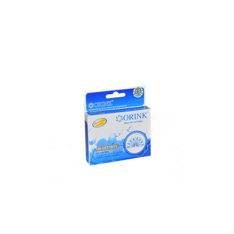 ORINK Tusz T1811 do drukarek Epson Expression Home XP30 / 102 / 202 / 305 | Black | 18.2ml. - 1