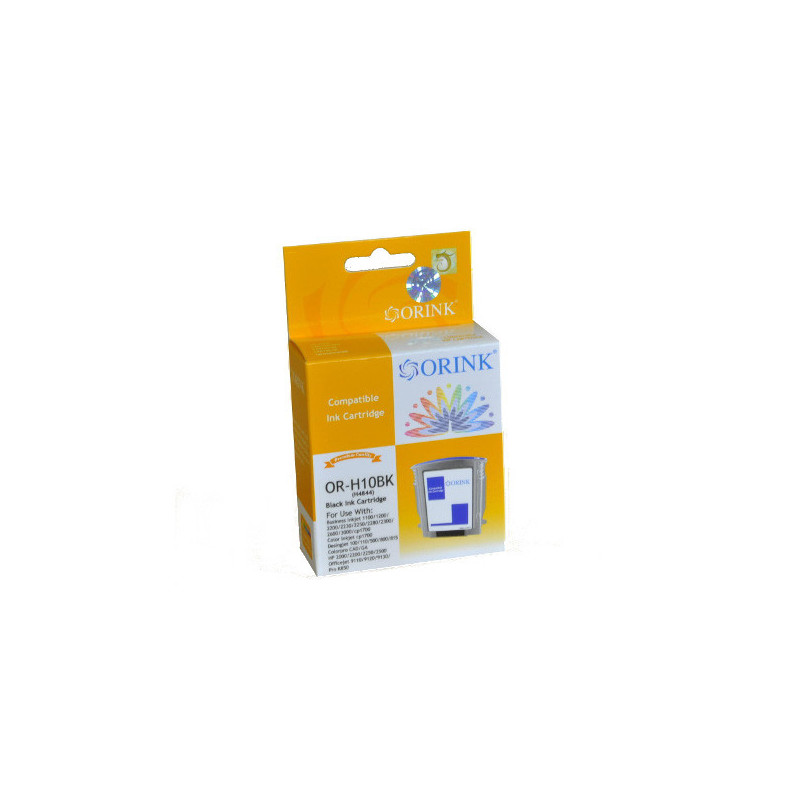 ORINK Tusz HP 10 do drukarek Designjet 100 plus / 500 / Business Inkjet 1000 | Black | 69ml. - 1