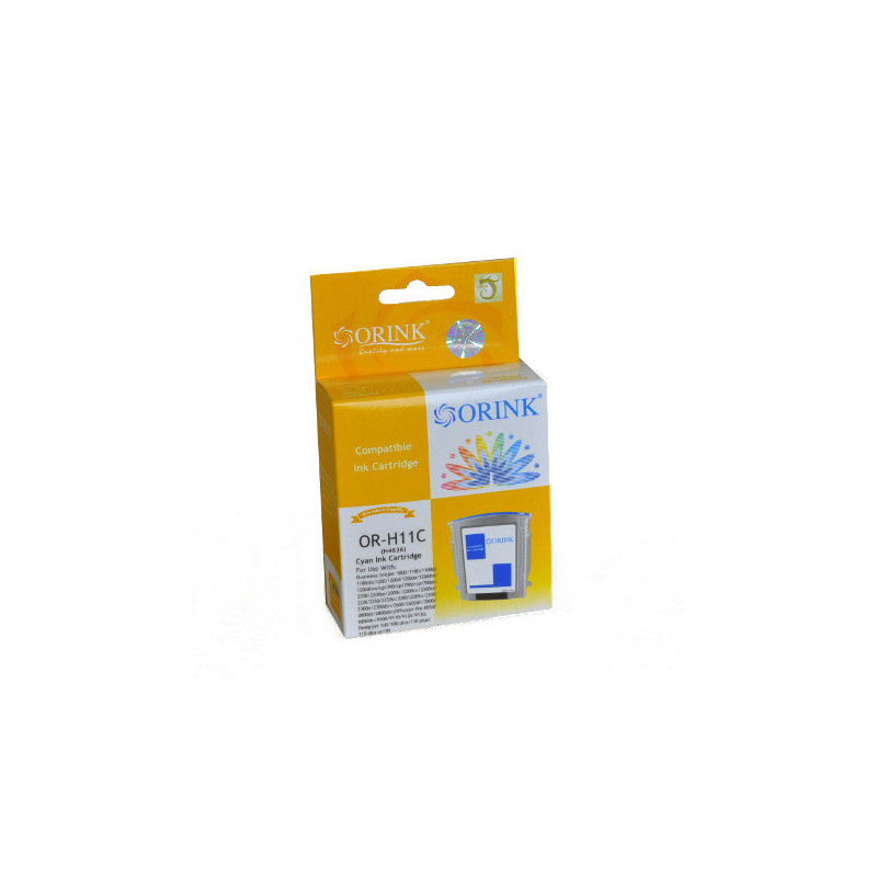 ORINK Tusz HP 11 do drukarek Designjet 100 plus / 500 / Business Inkjet 1000 | Cyan | 28ml. - 1
