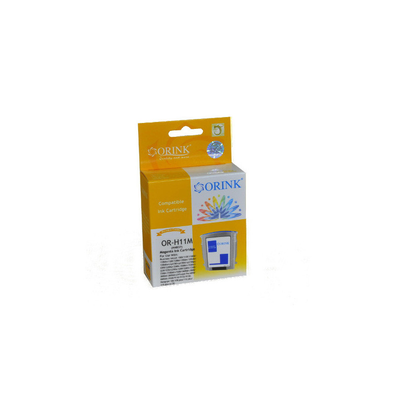 ORINK Tusz HP 11 do drukarek Designjet 100 plus / 500 / Business Inkjet 1000 | Magenta | 28ml. - 1