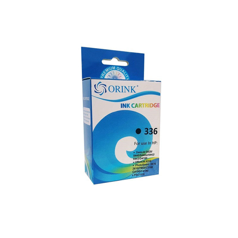 ORINK Tusz HP 336 do drukarek Deskjet 5440 / Photosmart 2575 /  PSC 1510 /  Officejet 6310 | Black | 7ml. - 1