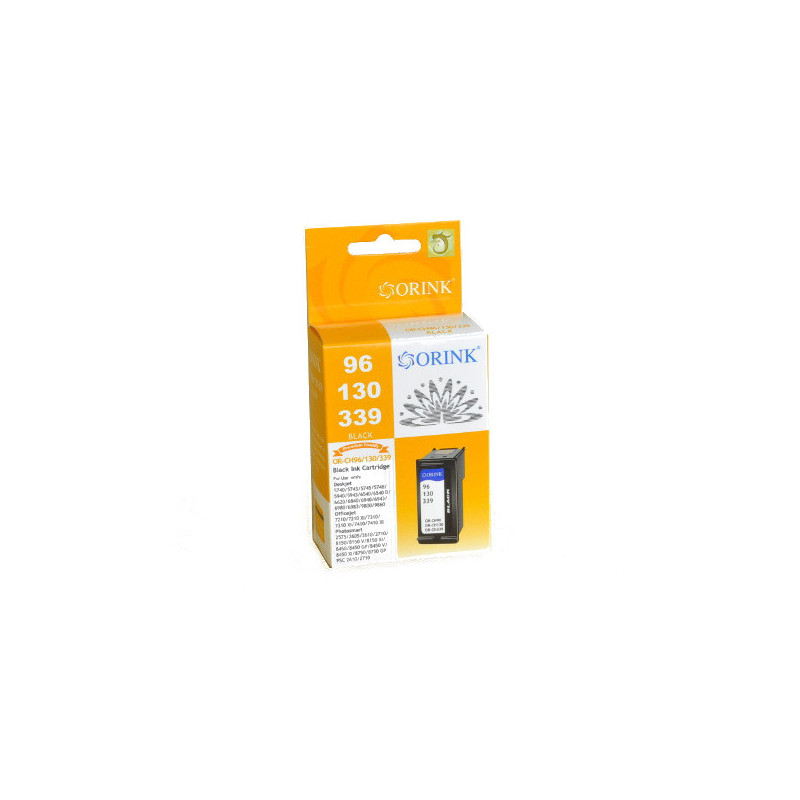 ORINK Tusz HP 339 do drukarek Deskjet 5740 / 6540 / Officejet 7210 / Photosmart 2575 | Black | 30ml. - 1