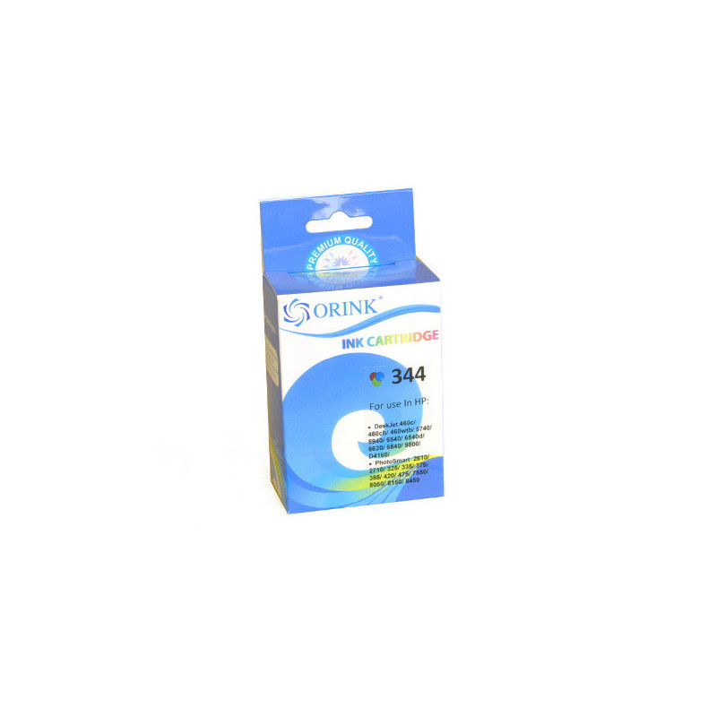 ORINK Tusz HP 344 do drukarek Deskjet 460 / Officejet 6210 / Photosmart 2575 | Color | 18,8ml. - 1