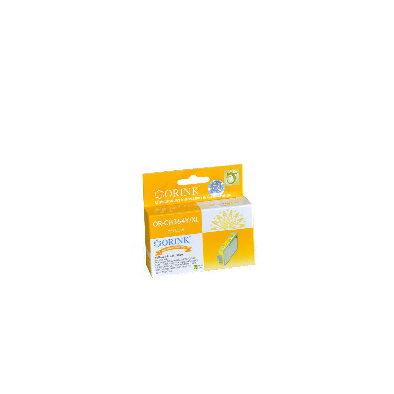 ORINK Tusz HP 364 do drukarek Photosmart B8550 / Fax C309A / Officejet 6000 | Yellow | 15ml. - 1
