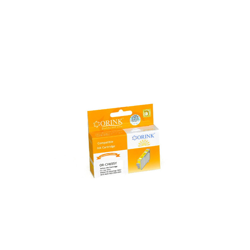 ORINK Tusz HP 655 do drukarek Deskjet Advantage 3525 / 4615 / 5525 | Yellow | 15ml. - 1