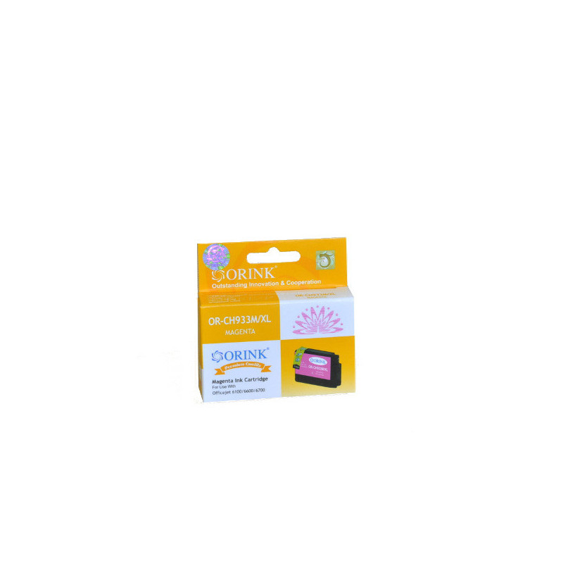 ORINK Tusz HP 933XL do drukarek Officejet 6100 / 6600 / 6700 / 7110 / 7610 | Magenta | 13ml. - 1