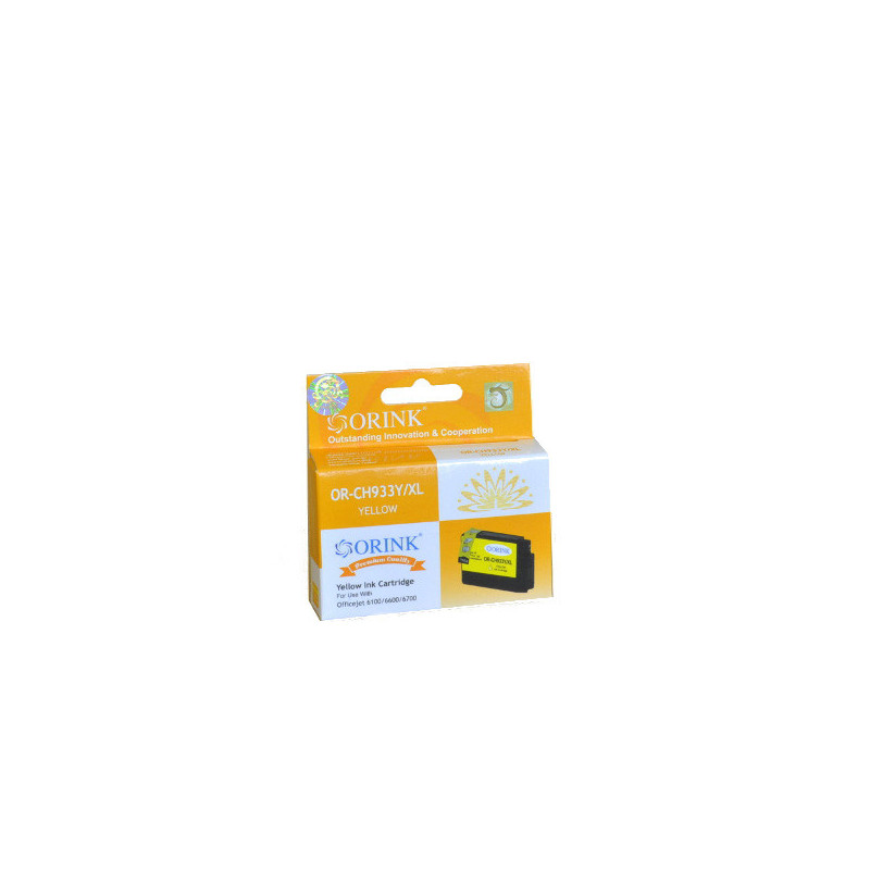 ORINK Tusz HP 933XL do drukarek Officejet 6100 / 6600 / 6700 / 7110 / 7610 | Yellow | 13ml. - 1