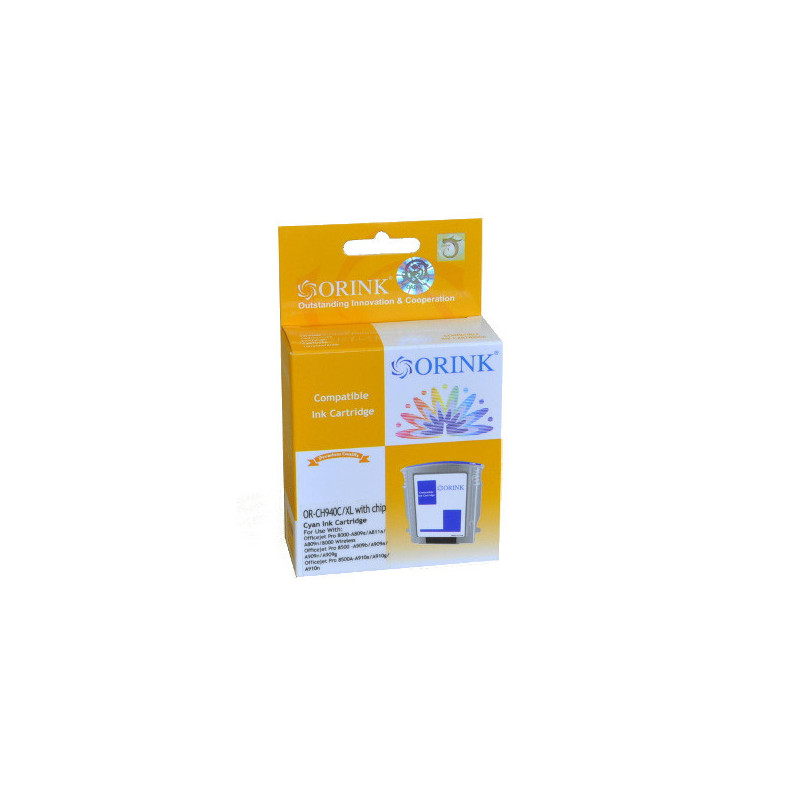 ORINK Tusz HP 940XL do drukarek Officejet Pro 8000 / 8500 All-in-One Printers | Cyan | 28ml. - 1