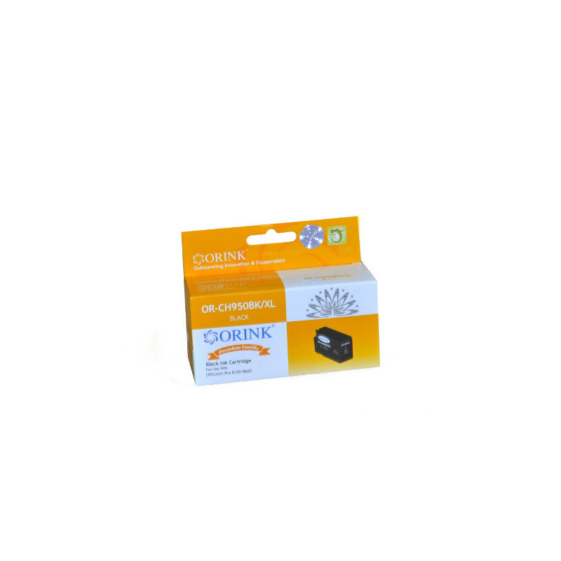 ORINK Tusz HP 950XL do drukarek Officejet Pro 8100 ePrinter / 8600 | Black | 80ml. - 1