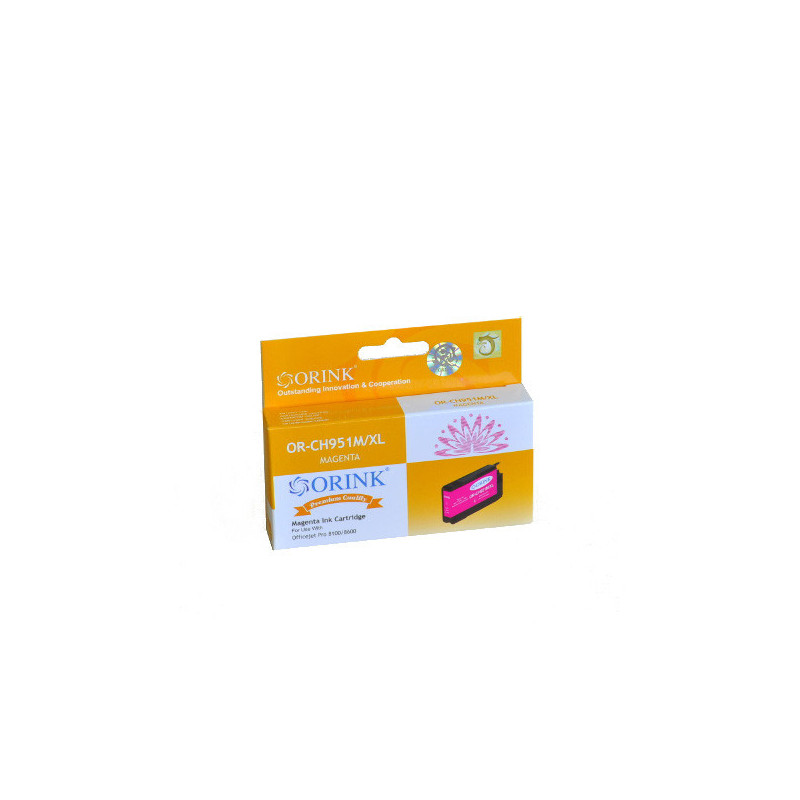 ORINK Tusz HP 951XL do drukarek Officejet Pro 8100 ePrinter / 8600 | Magenta | 30ml. - 1