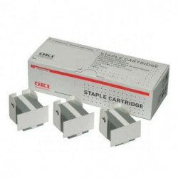 OKI oryginalny staple cartridge 45513301, 2x1500ks, OKI MC760, 770, 780, zszywki do finiszera - 1